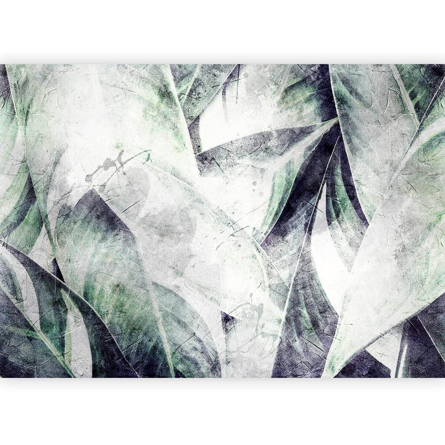 FOTOTAPET 100/70 cm  - gråvit/salviagrön, Lifestyle, textil (100/70cm) - artgeist