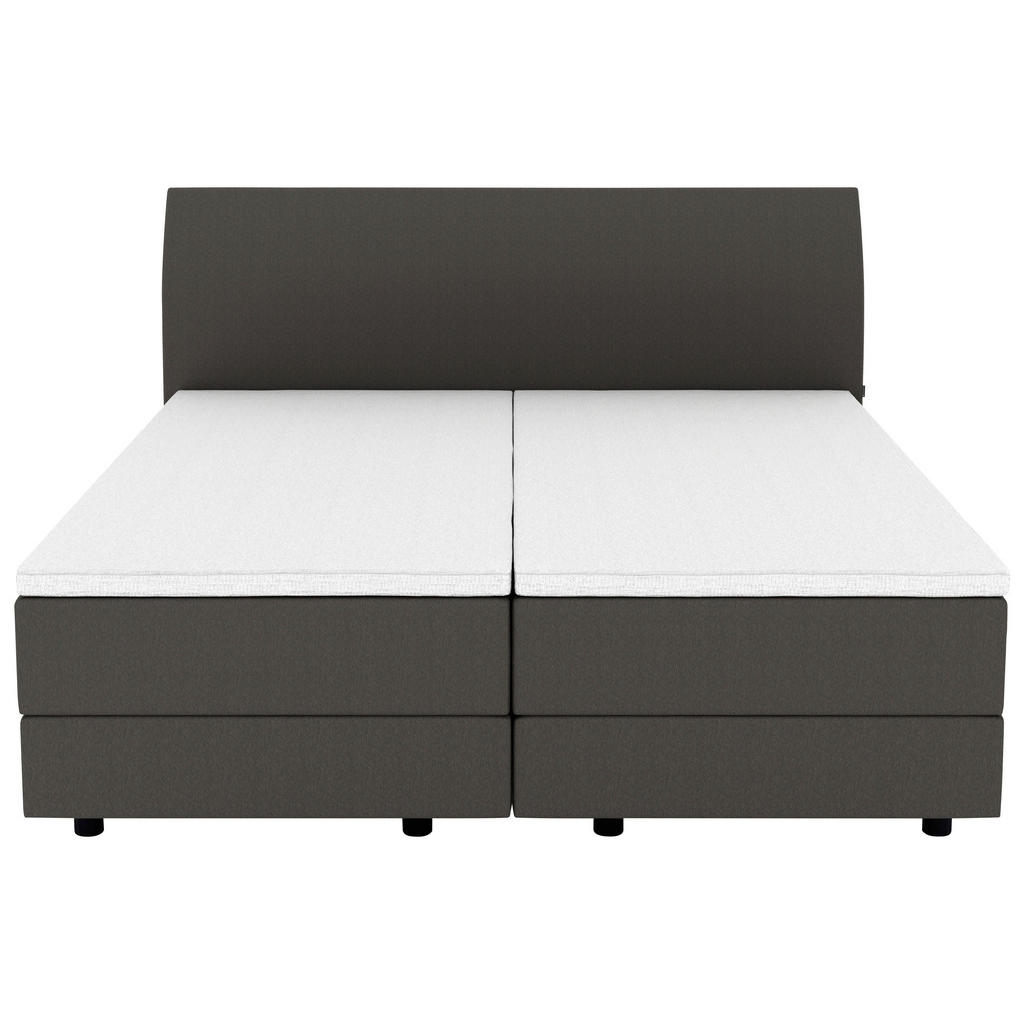 Thumbnail - Musterring Boxspringbett, Dunkelgrau, Textil, H2 + H4, 7-Zonen, Höhe ca. 22 cm, 180x200 cm, Dgm, Über- und Sondergrößen ...