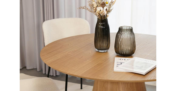 ESSTISCH 120/120/75 cm Echtholz, Nachbildung  Holzwerkstoff, Holz rund Eichefarben  - Eichefarben, Design, Holz/Holzwerkstoff (120/120/75cm) - Xora