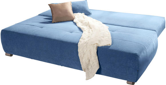 SCHLAFSOFA in Textil Hellgrau - Chromfarben/Hellgrau, Design, Kunststoff/Textil (212/72-90/108cm) - Hom`in