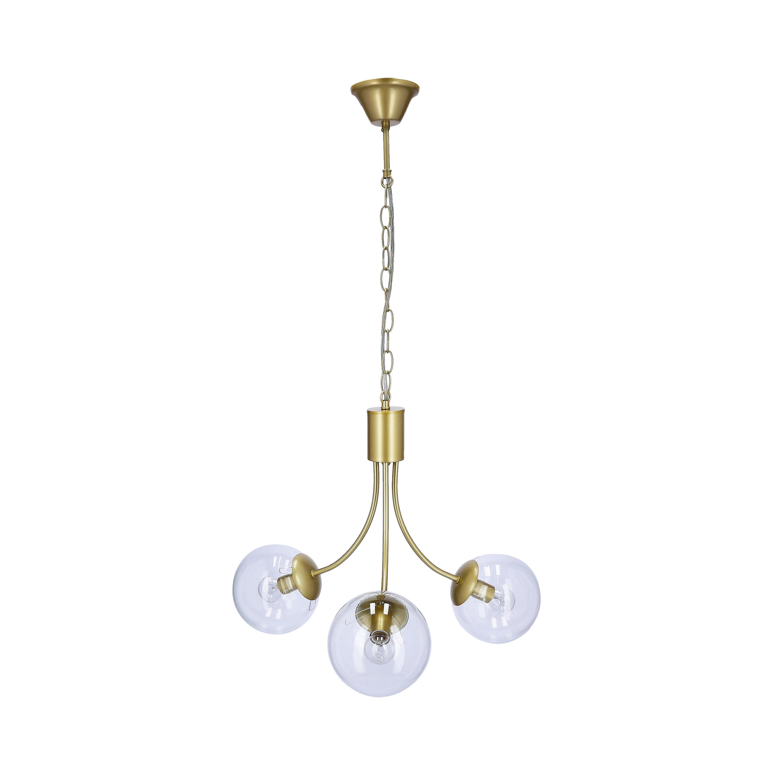 HÄNGLAMPA 48/48/115 cm  - mässingsfärgad, Klassisk, metall (48/48/115cm)