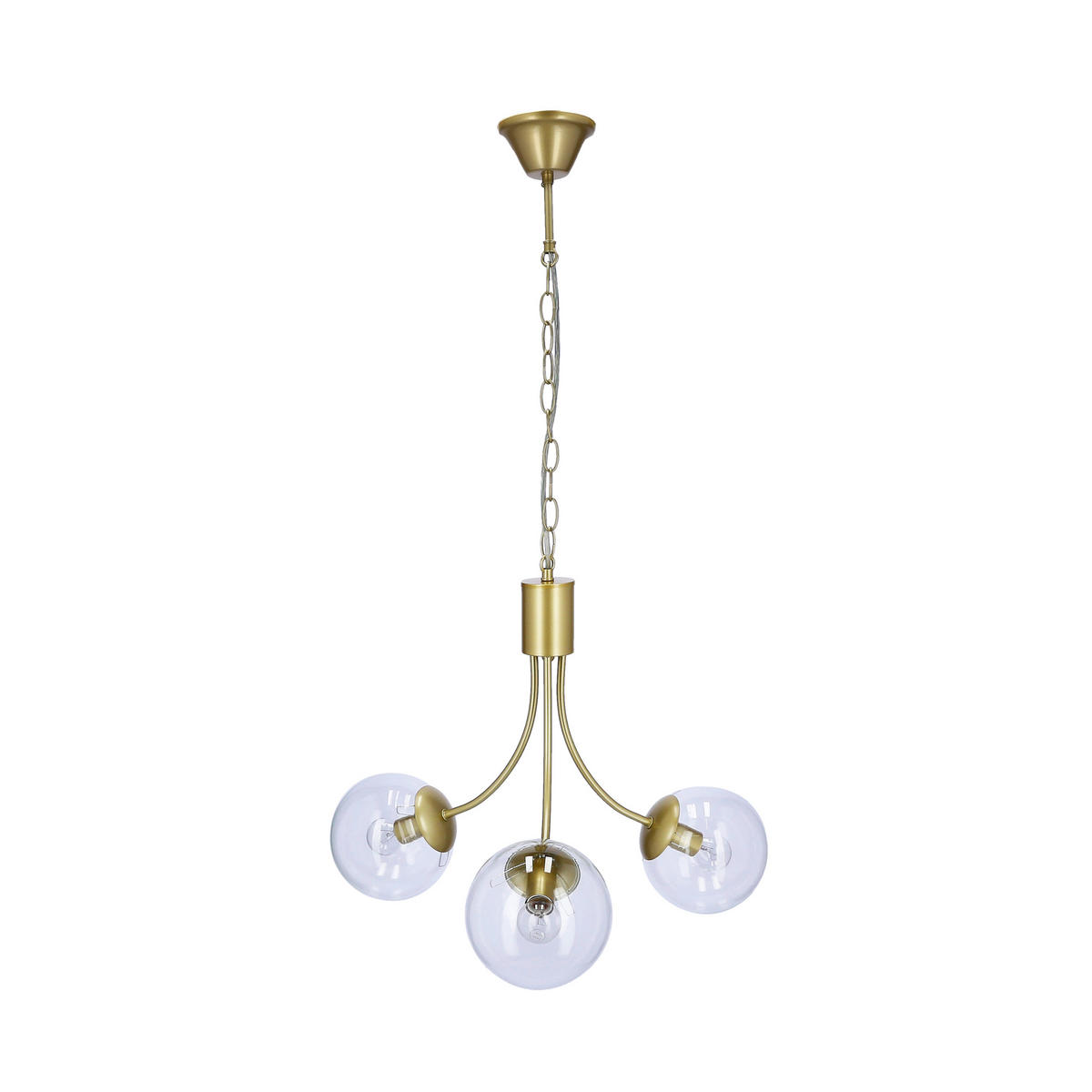 HÄNGELEUCHTE 48/48/115 cm  - Messingfarben, KONVENTIONELL, Metall (48/48/115cm)