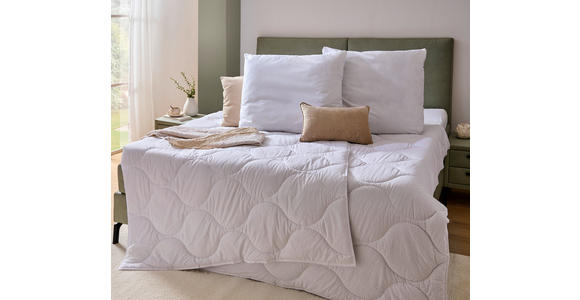 BETTDECKE 140/200 cm  - Weiß, Basics, Kunststoff/Textil (140/200cm) - Sleeptex