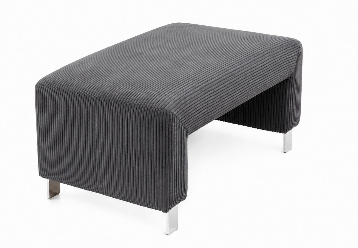KLUPA  antracit  drvo, tekstil, drvni materijal      - srebrne boje/antracit, Moderno, drvni materijal/drvo (100/50/53cm) - Livetastic