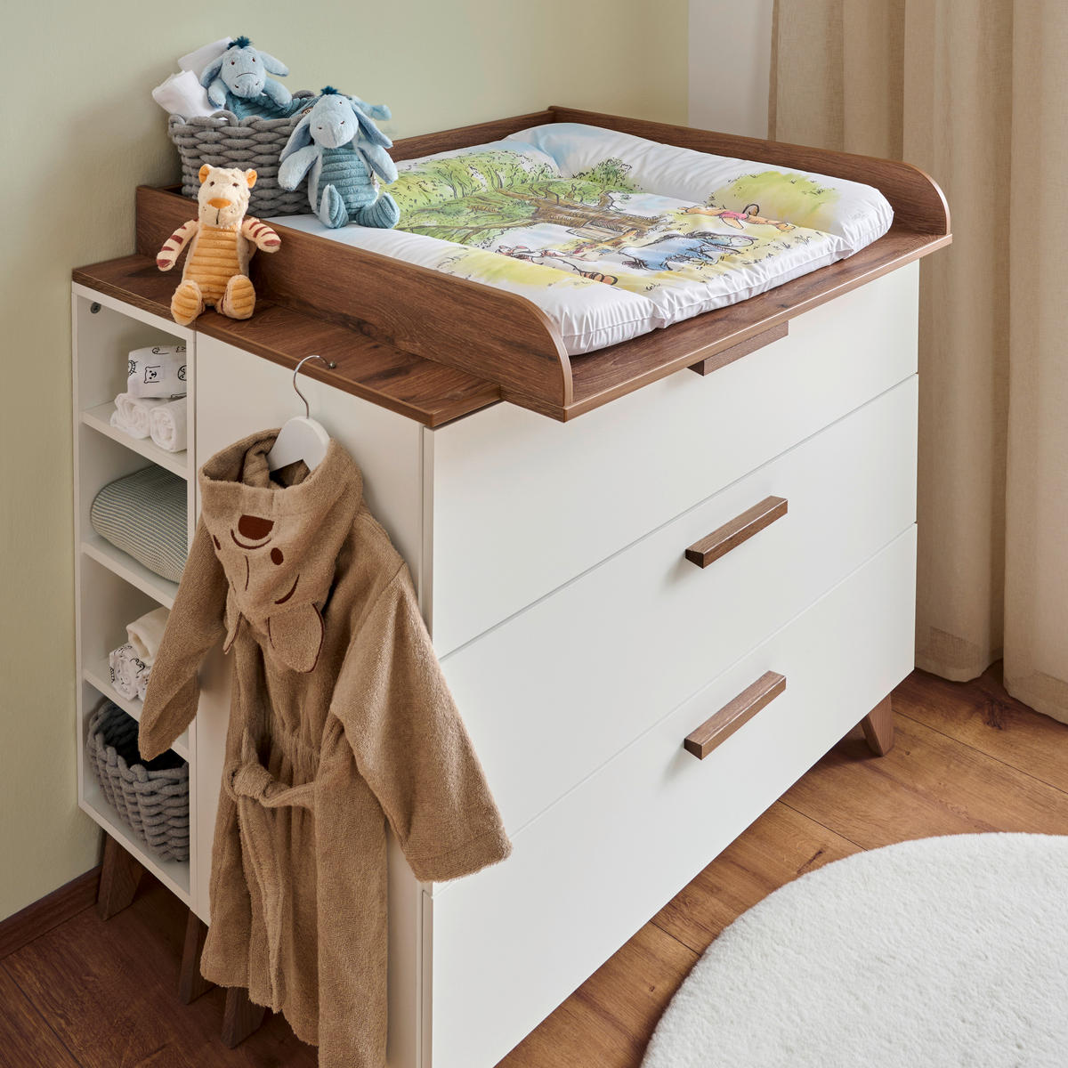 WICKELAUFLAGE Winnie the Pooh 85/72 cm  - Multicolor, Kunststoff (85/72cm) - Disney