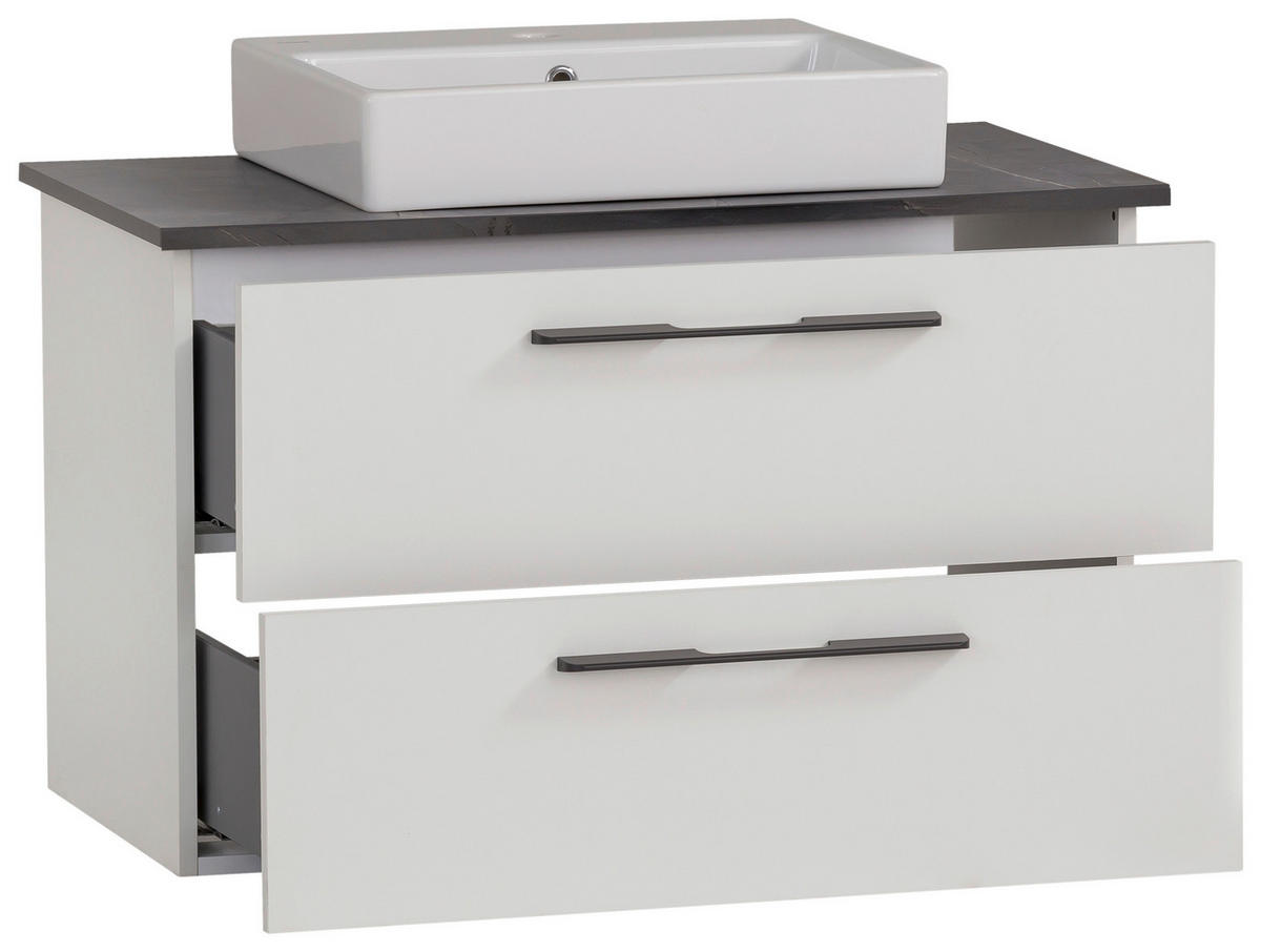 WASCHTISCHKOMBI 86 cm  - Anthrazit/Weiß, MODERN, Keramik/Holzwerkstoff (86cm) - Stylife