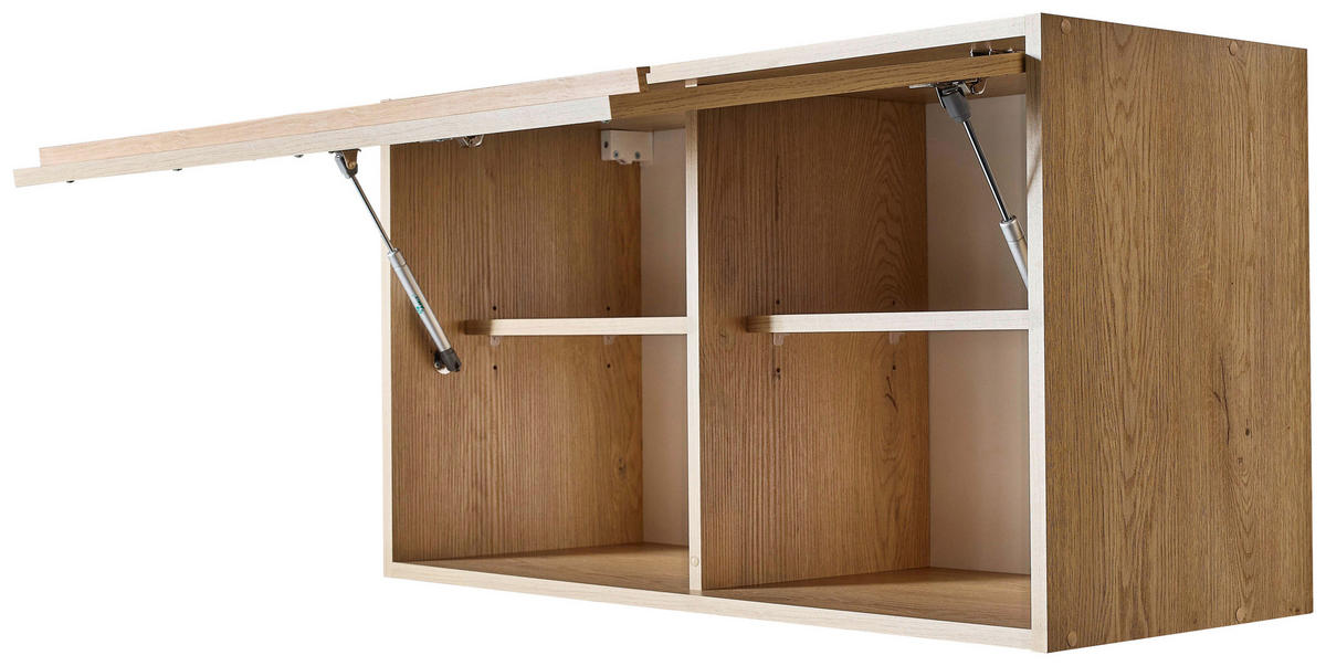 KÜCHENLEERBLOCK 264 cm   in Eichefarben  - Eichefarben/Anthrazit, Trend, Holzwerkstoff/Kunststoff (264cm) - P & B