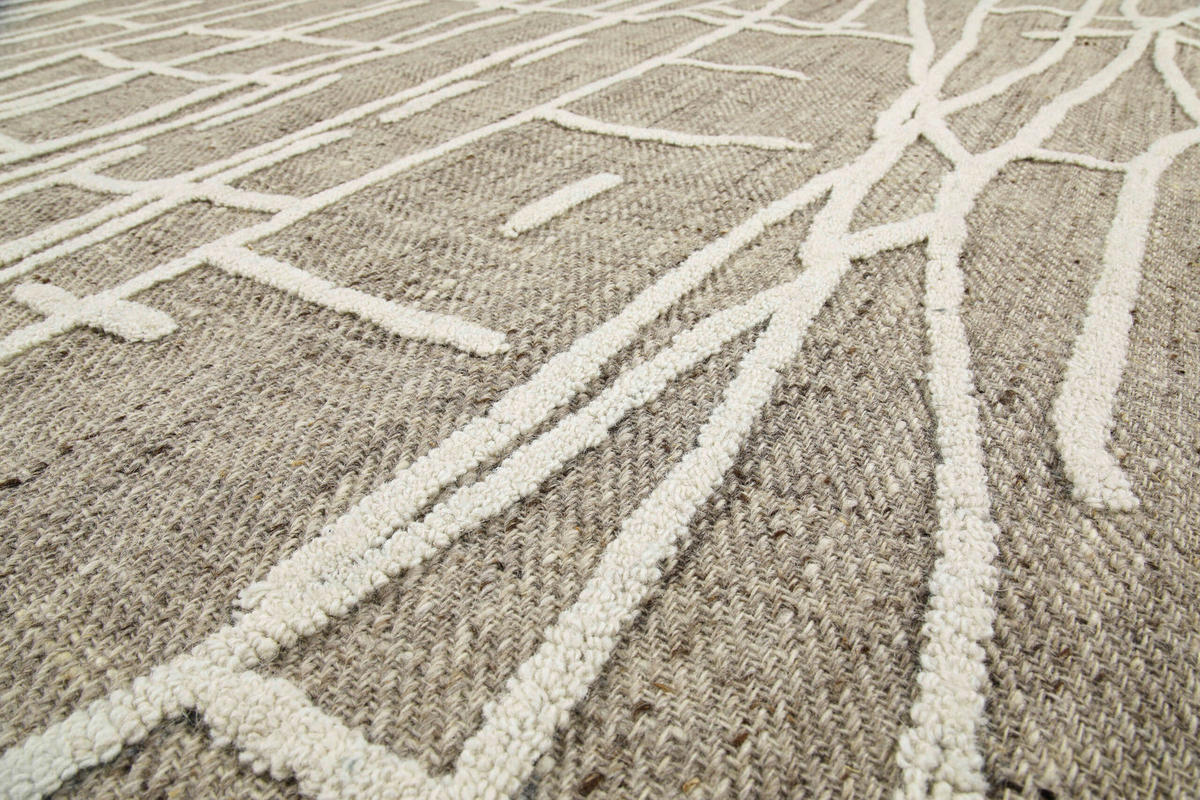 TUFTTEPPICH 80/230 cm Hamptons TWENTYFIVE Creme, Weiß  - Creme/Weiß, MODERN, Textil (80/230cm) - WECON HOME