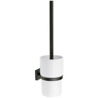WC KEFA SO STOJANOM - čierna/biela, Basics, kov/plast (11,9/38/11,9cm)