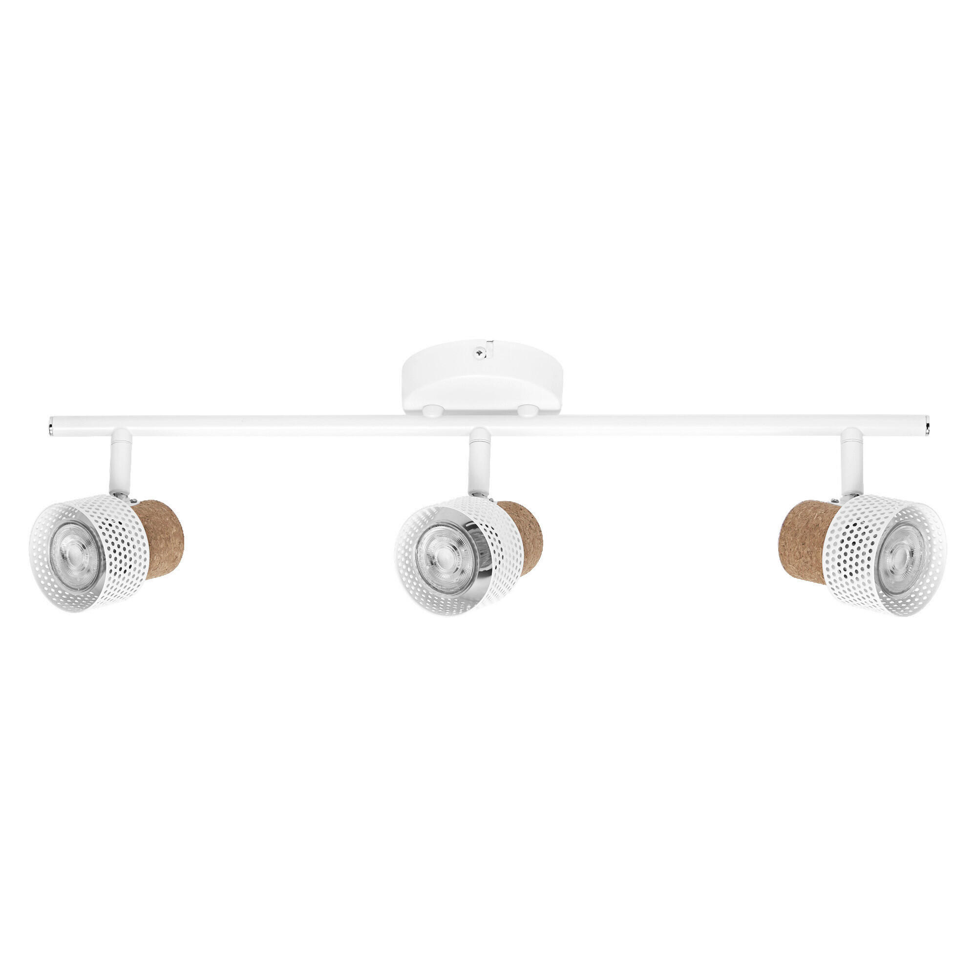 LED-STRAHLER 57,7/10/13,6 cm   - Weiß, Basics, Holz/Metall (57,7/10/13,6cm) - Osram