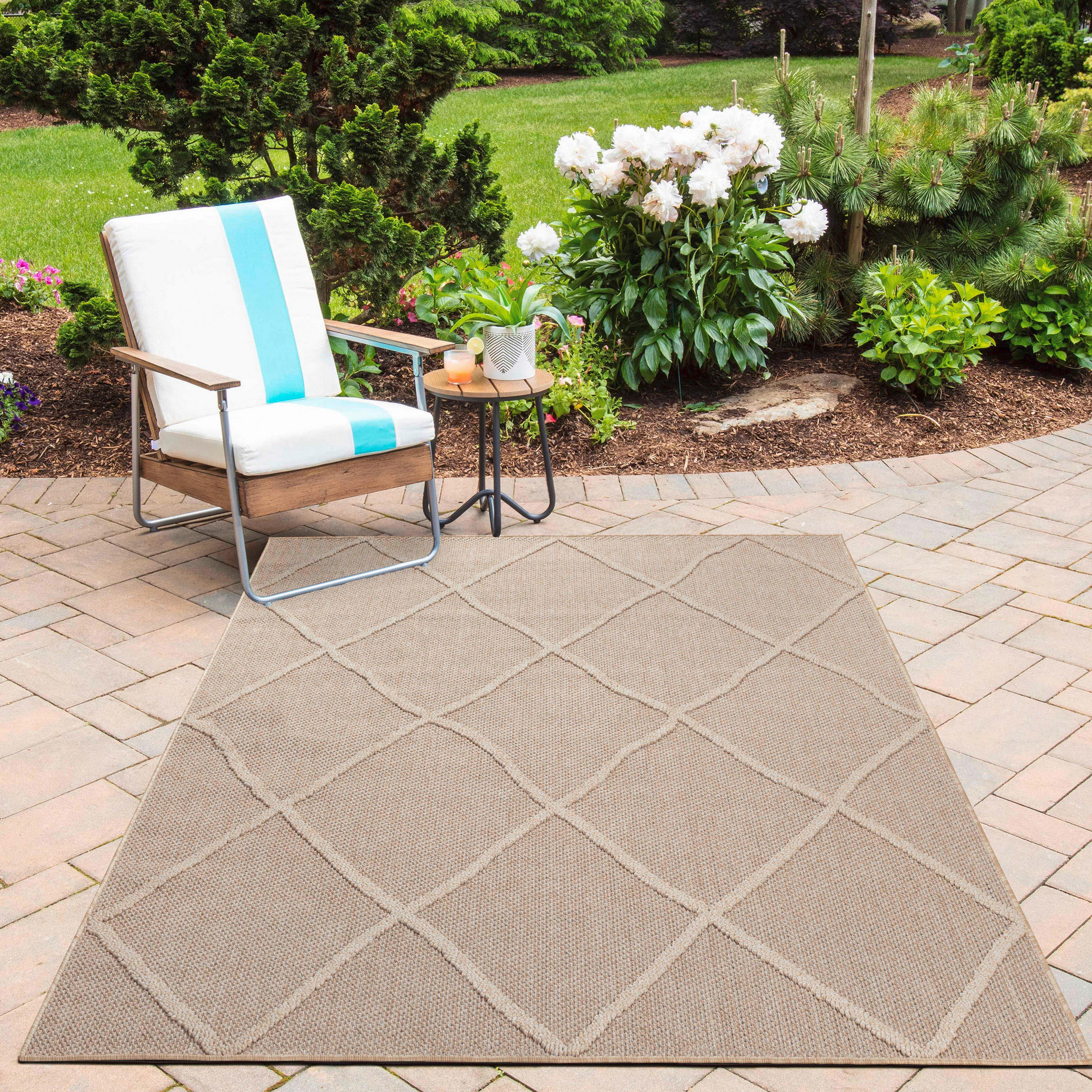 OUTDOORTEPPICH 120/170 cm Patara Beige  - Beige, Design, Textil (120/170cm) - Novel