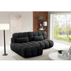 ECKSOFA TARANTO Schwarz Webstoff  - Schwarz, Design, Kunststoff/Textil (172/225cm) - Livetastic