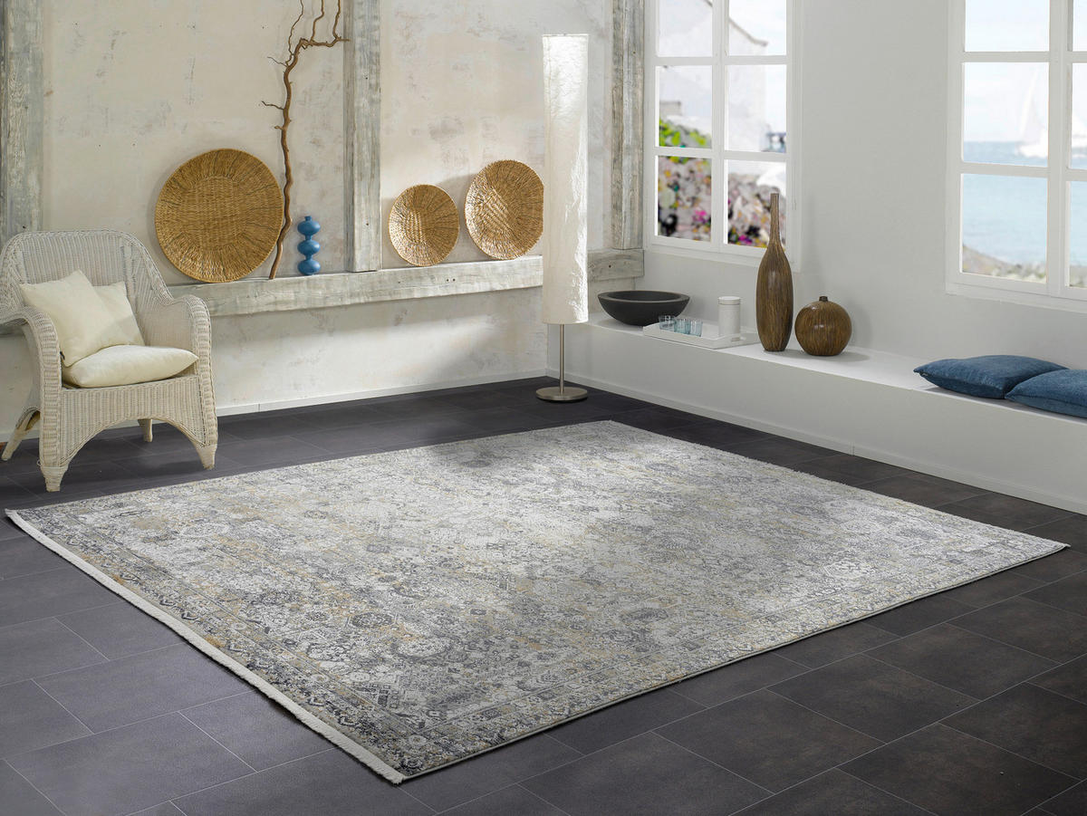 WEBTEPPICH 240/300 cm Toulon Grau, Goldfarben  - Goldfarben/Grau, LIFESTYLE, Textil (240/300cm) - Dieter Knoll