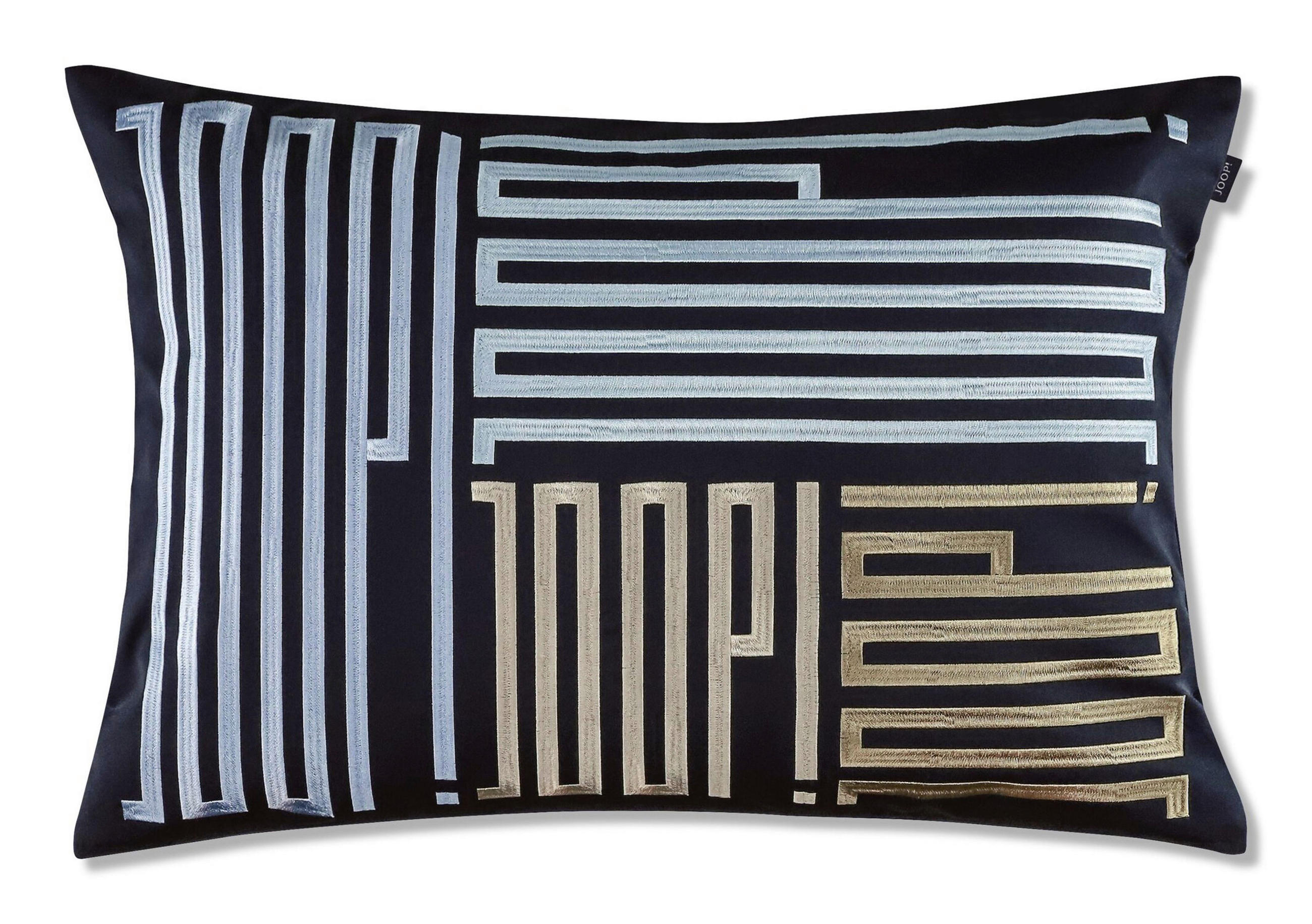 KISSENHÜLLE JOOP! Bars navy 40/60 cm  - Dunkelblau, Basics, Textil (40/60cm) - Joop!