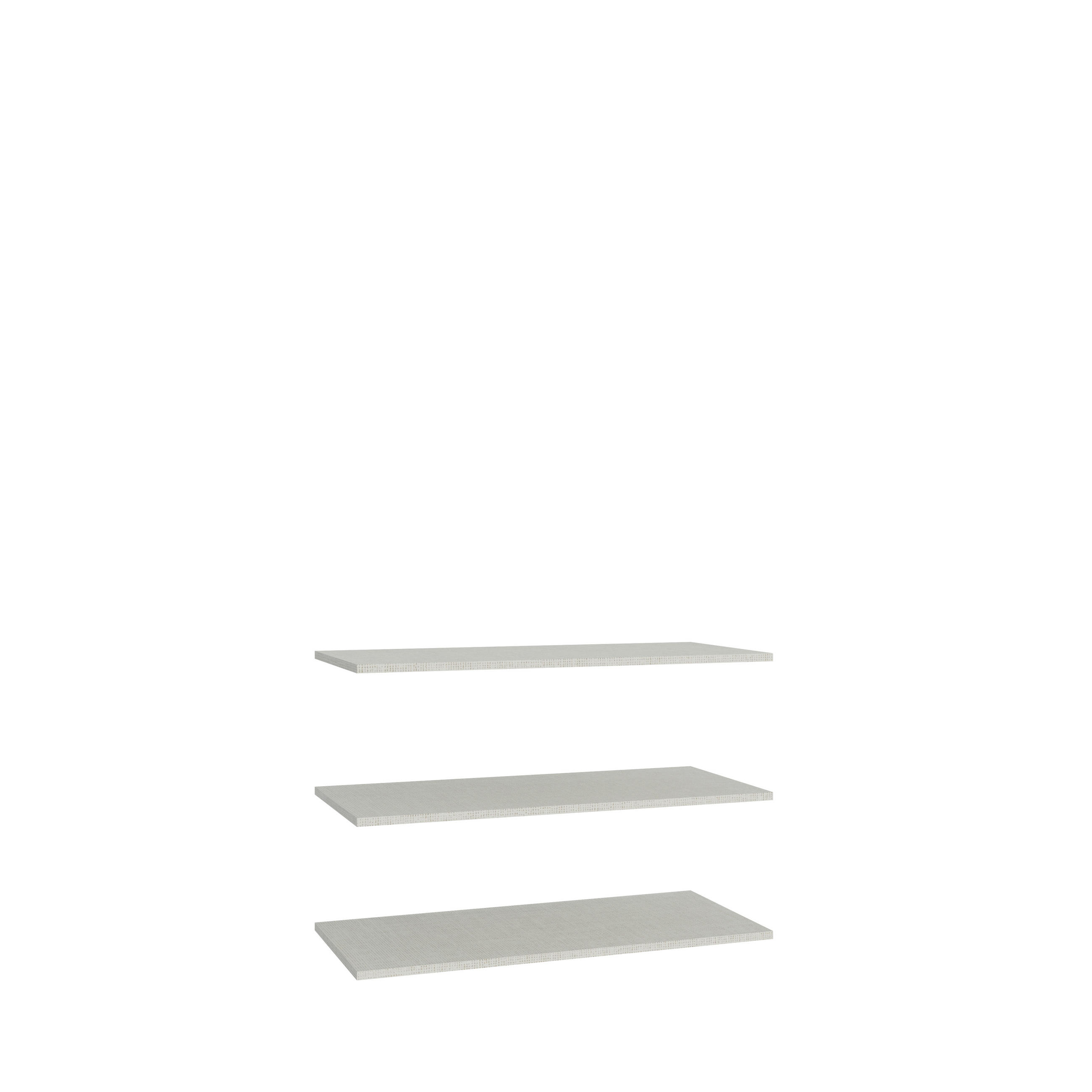 SET DE RAFTURI DETAȘABILE in gri  - gri, Basics, material pe bază de lemn (117,1/52,7/2,2cm) - Hom`in