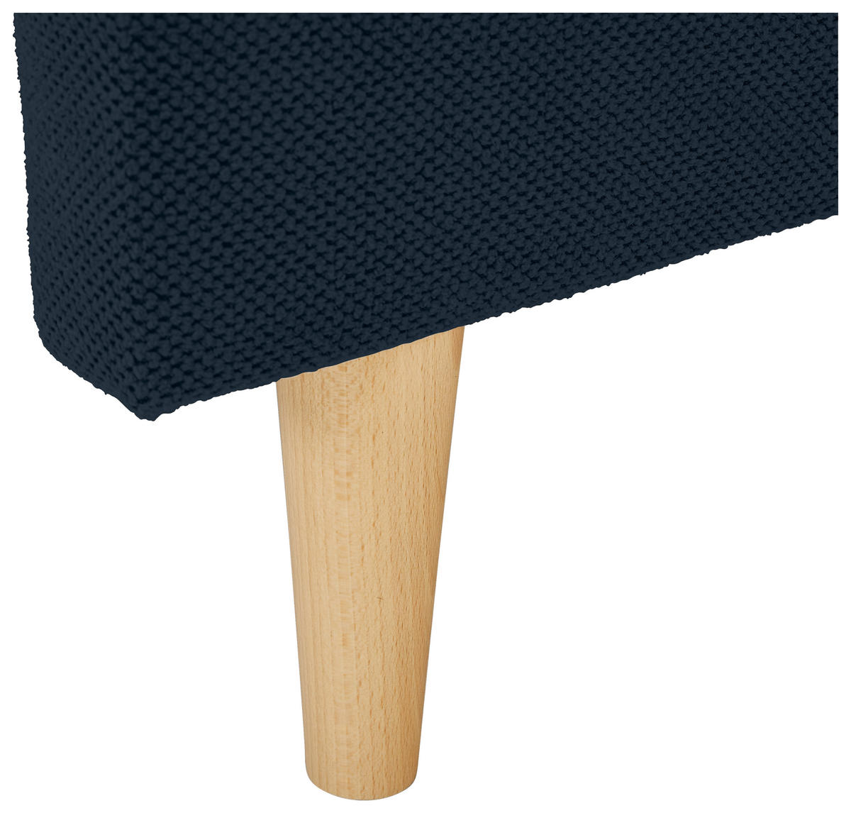 ECKSOFA in Webstoff Dunkelblau  - Naturfarben/Dunkelblau, Konventionell, Holz/Textil (250/145cm) - MID.YOU