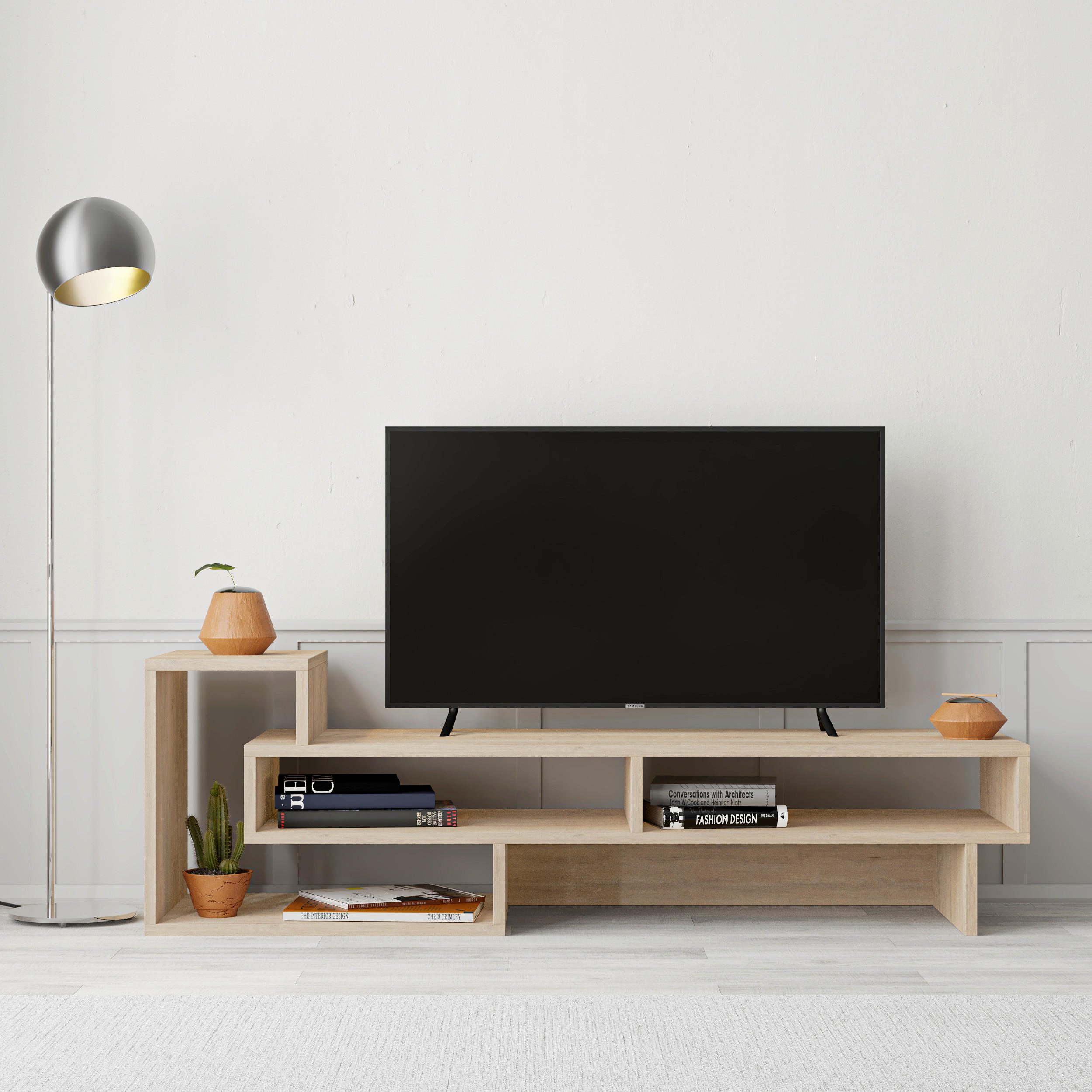 PHONOTISCH - Eichefarben, Design, Holzwerkstoff (42/136.5/40cm) - Livetastic