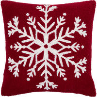 ZIERKISSEN  45/45 cm   - Rot, KONVENTIONELL, Textil (45/45cm) - X-Mas