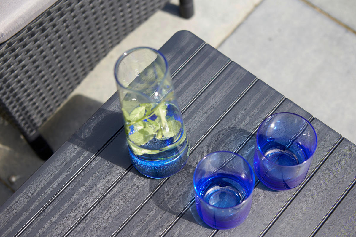 STÔL NA TERASU, plast, 116/71,5/40-66 cm - grafitová, Design, plast (116/71,5/40-66cm) - Keter