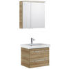 BADEZIMMER 3-teilig  in 70 cm  - Chromfarben/Eichefarben, KONVENTIONELL, Glas/Holzwerkstoff (70cm) - Pelipal