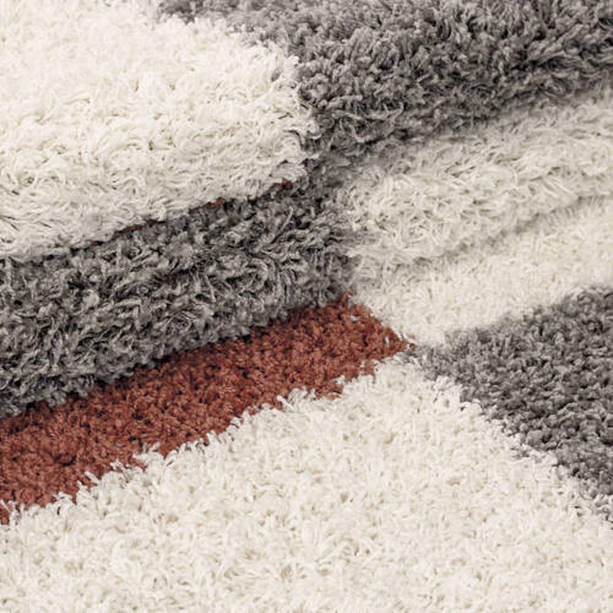 HOCHFLORTEPPICH 200/200 cm Gala Terracotta  - Terracotta, Design, Textil (200/200cm) - Novel