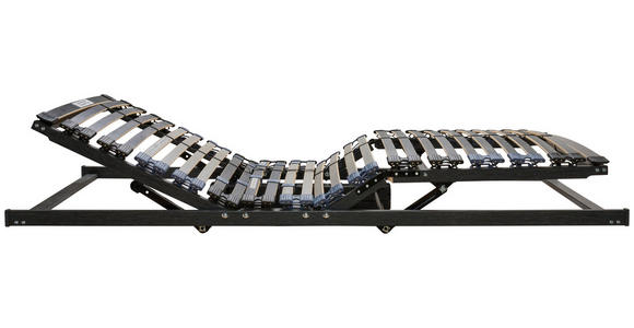 LATTENROST 90/200 cm Kopfteil, Fußteil, Mittelzone verstellbar, Birke, Buche  - Braun/Grau, Basics, Holz (90/200cm) - Novel