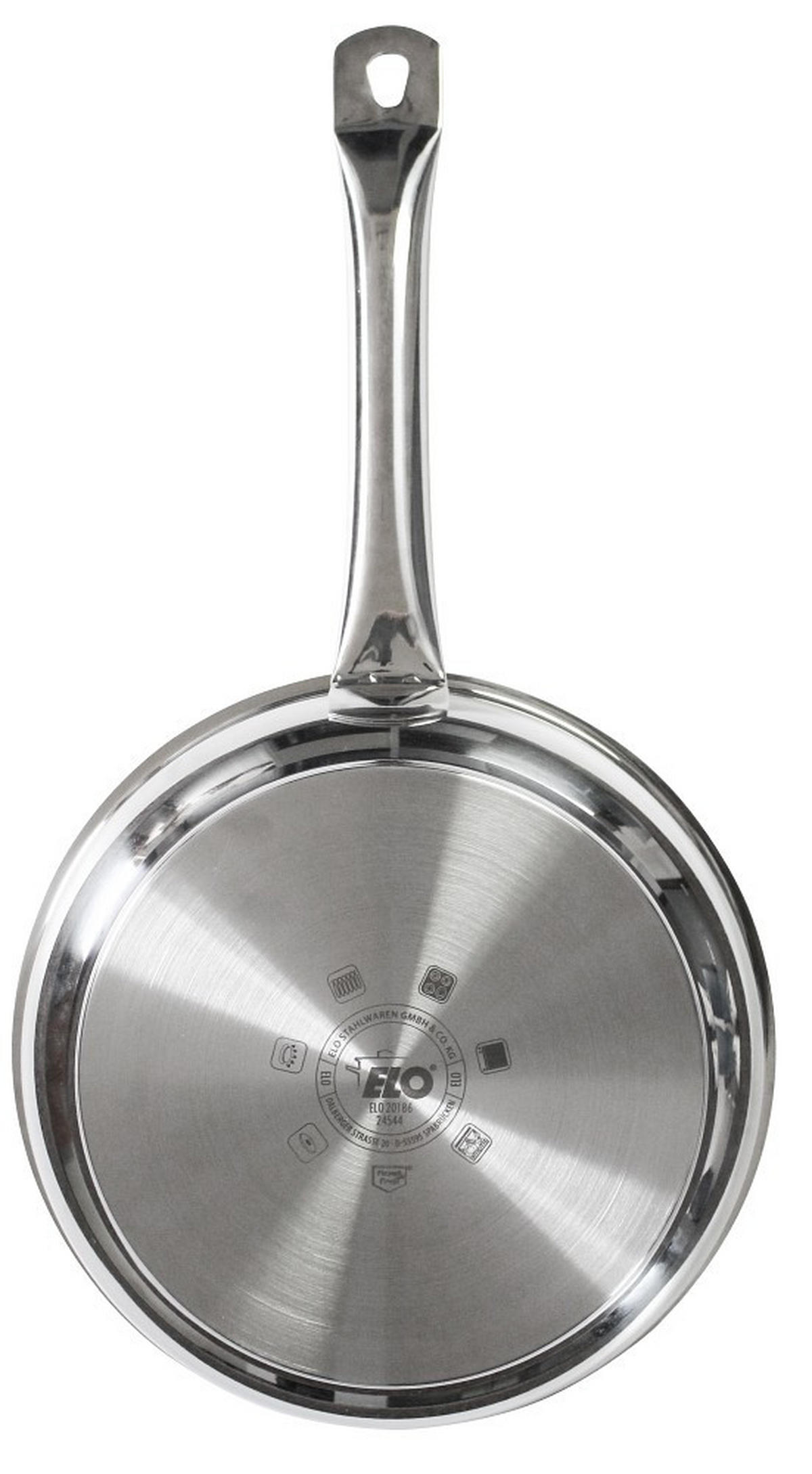 PANVICA NA SMAŽENIE,  24 cm  - strieborná, Basics, kov (24cm) - ELO