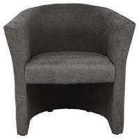 KŘESLO, textil, šedá - šedá/černá, Konvenční, textil/plast (68/78/65cm) - Ti'me