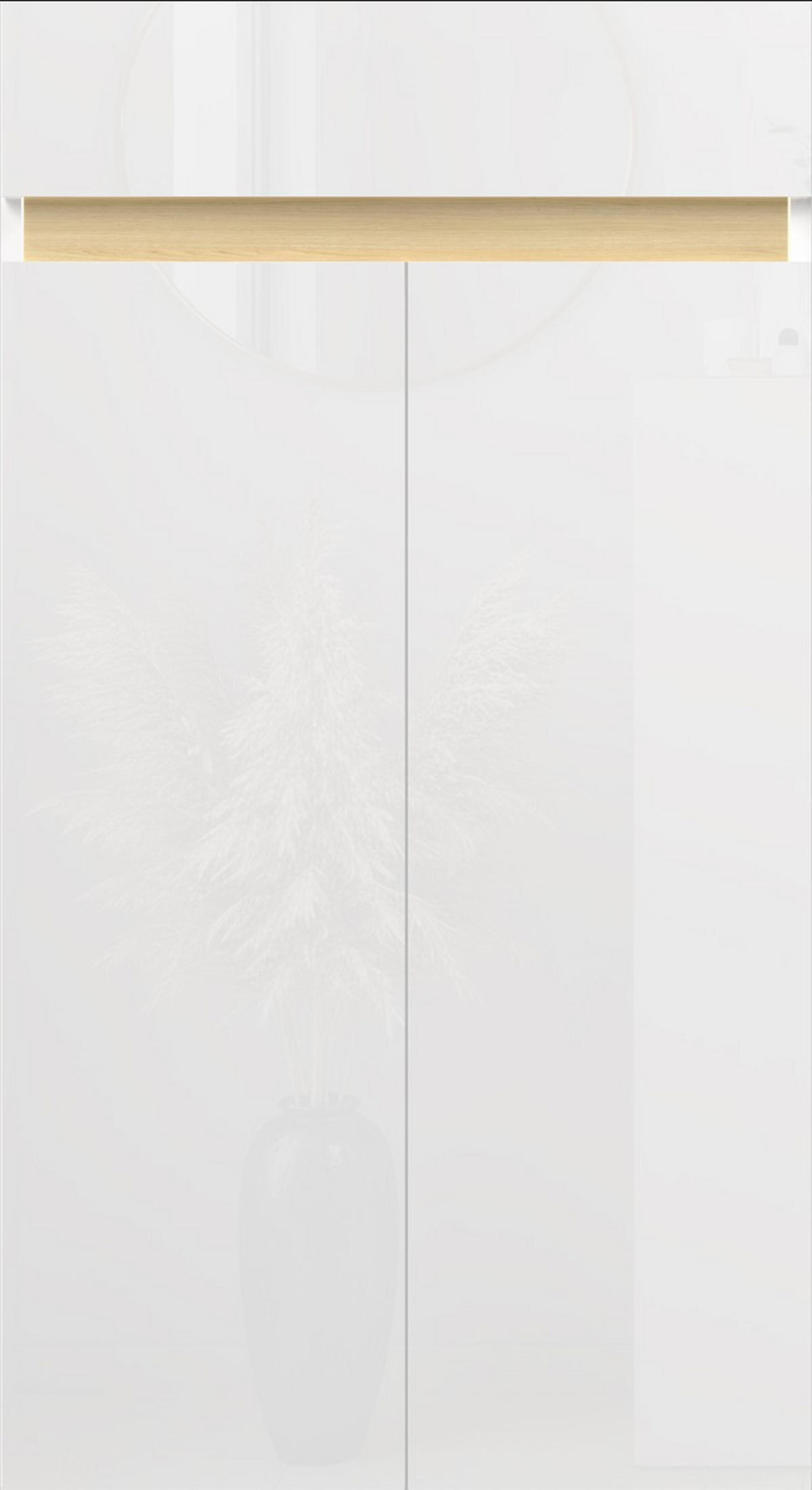 ORMAR ZA OBUĆU  boje hrasta, bijela visoki sjaj  drvni materijal     - boje hrasta/bijela visoki sjaj, Design, drvni materijal (63/114/35cm) - MID.YOU