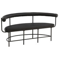 SITZBANK  in 165/75/51 cm  - Schwarz, Design, Textil/Metall (165/75/51cm) - Livetastic