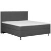 BOXSPRINGBETT 180/200 cm  in Graphitfarben  - Schwarz/Graphitfarben, Modern, Textil (180/200cm) - MID.YOU
