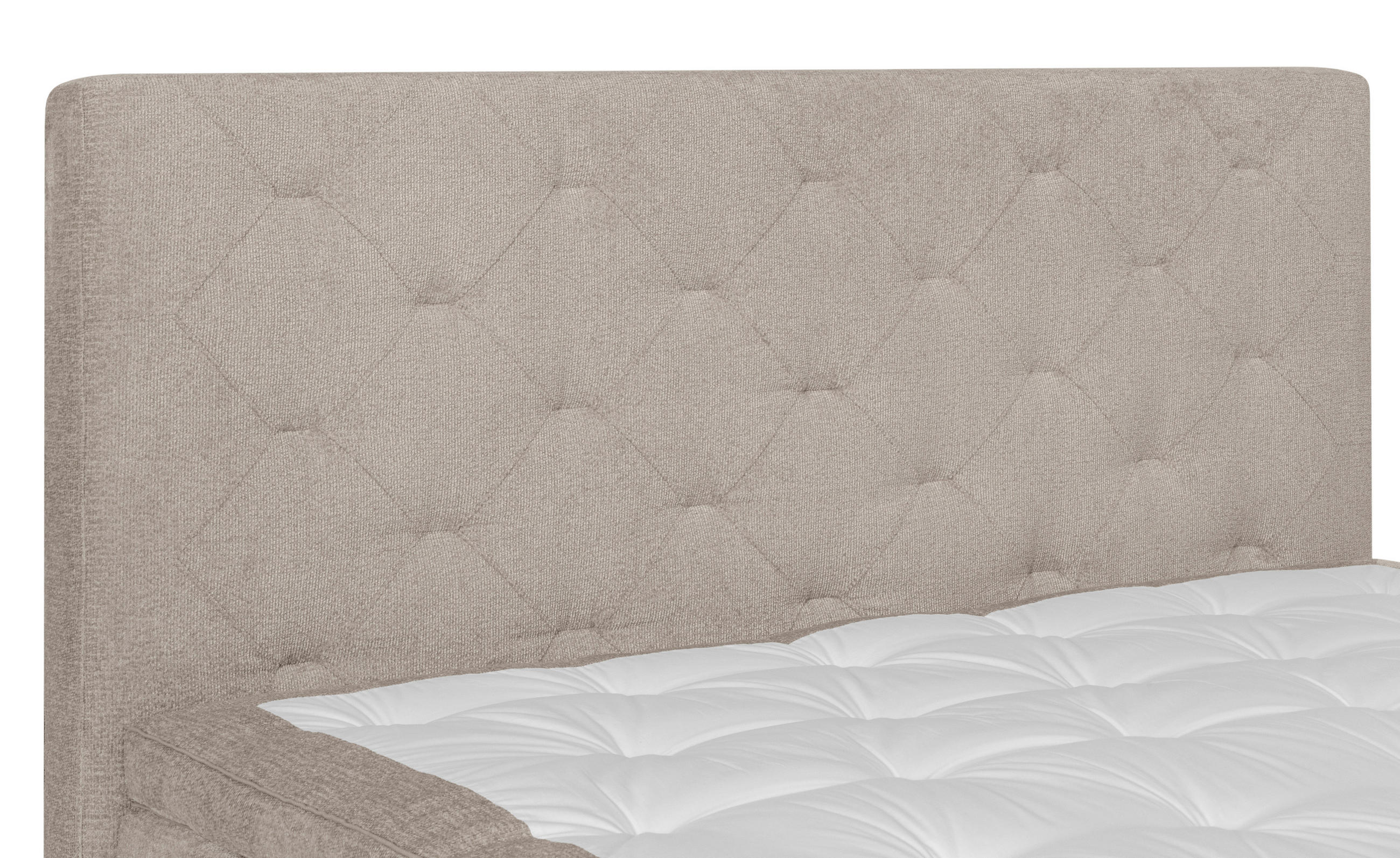 BOXSPRINGBETT 160/200 cm  in Beige  - Eichefarben/Beige, Konventionell, Holz/Textil (160/200cm) - Welnova