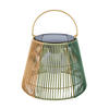 SZOLÁRLÁMPA  - zöld, Design, műanyag/fém (28/22cm) - Ambia Home