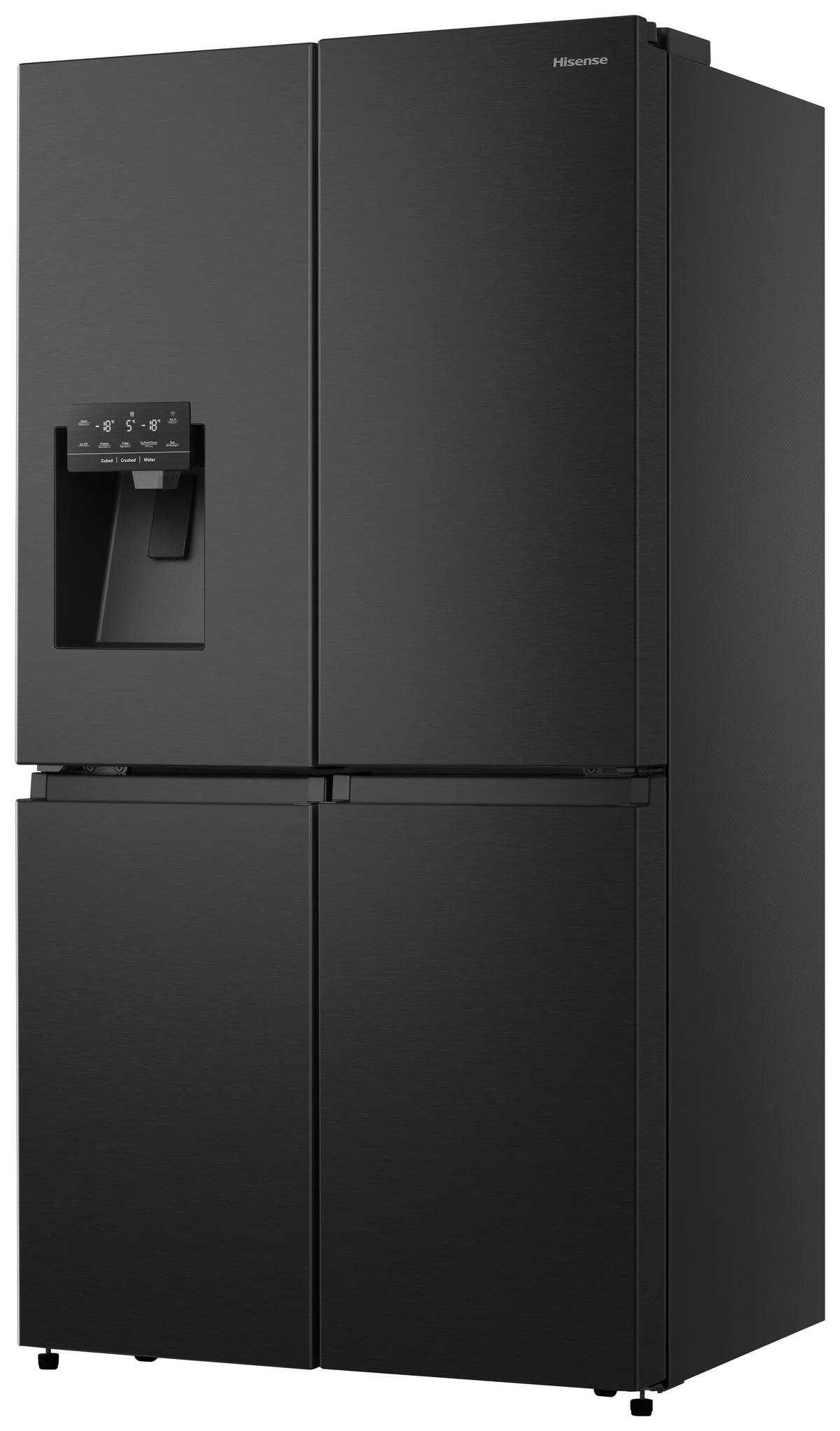 MULTI-DOOR 91,4/178,5/72,5 cm RQ760N4SBFE  - Schwarz, Basics, Glas/Kunststoff (91,4/178,5/72,5cm) - Hisense