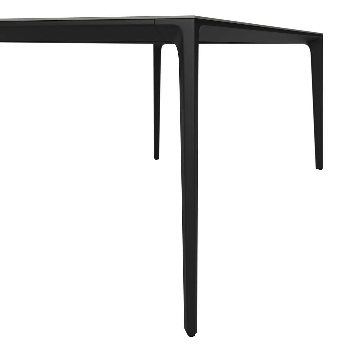 GARTENTISCH Metall, Stein Anthrazit rechteckig  - Anthrazit, Design, Stein/Metall (220/100/73,5cm) - Dieter Knoll