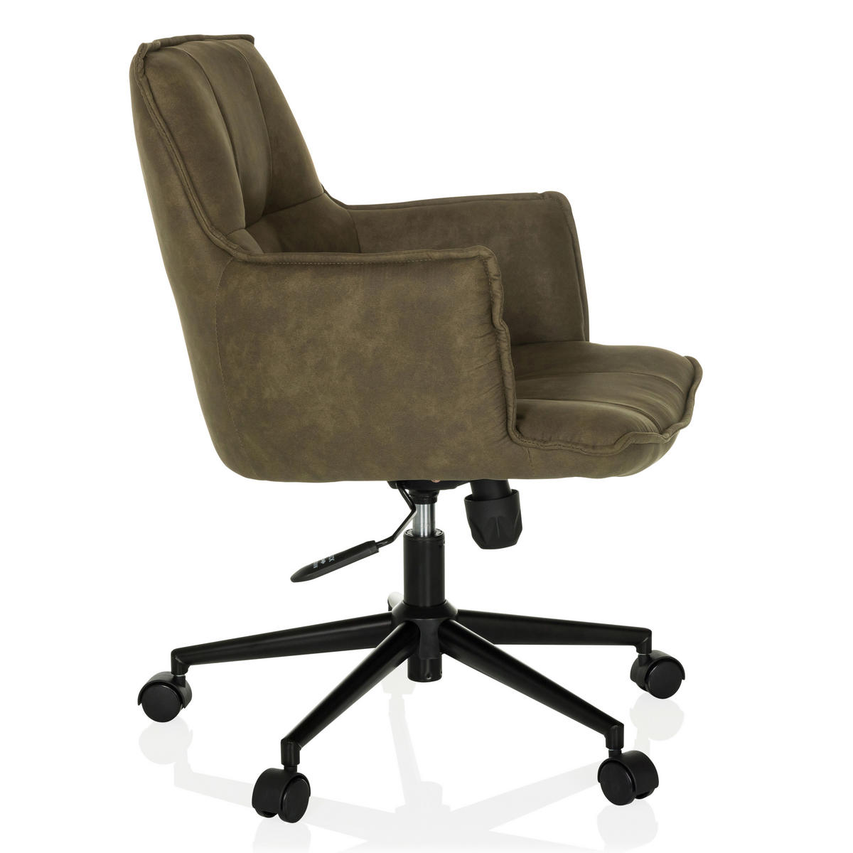 DREHSTUHL Grün  - Schwarz/Grün, MODERN, Kunststoff/Textil (54/85/70cm) - MID.YOU