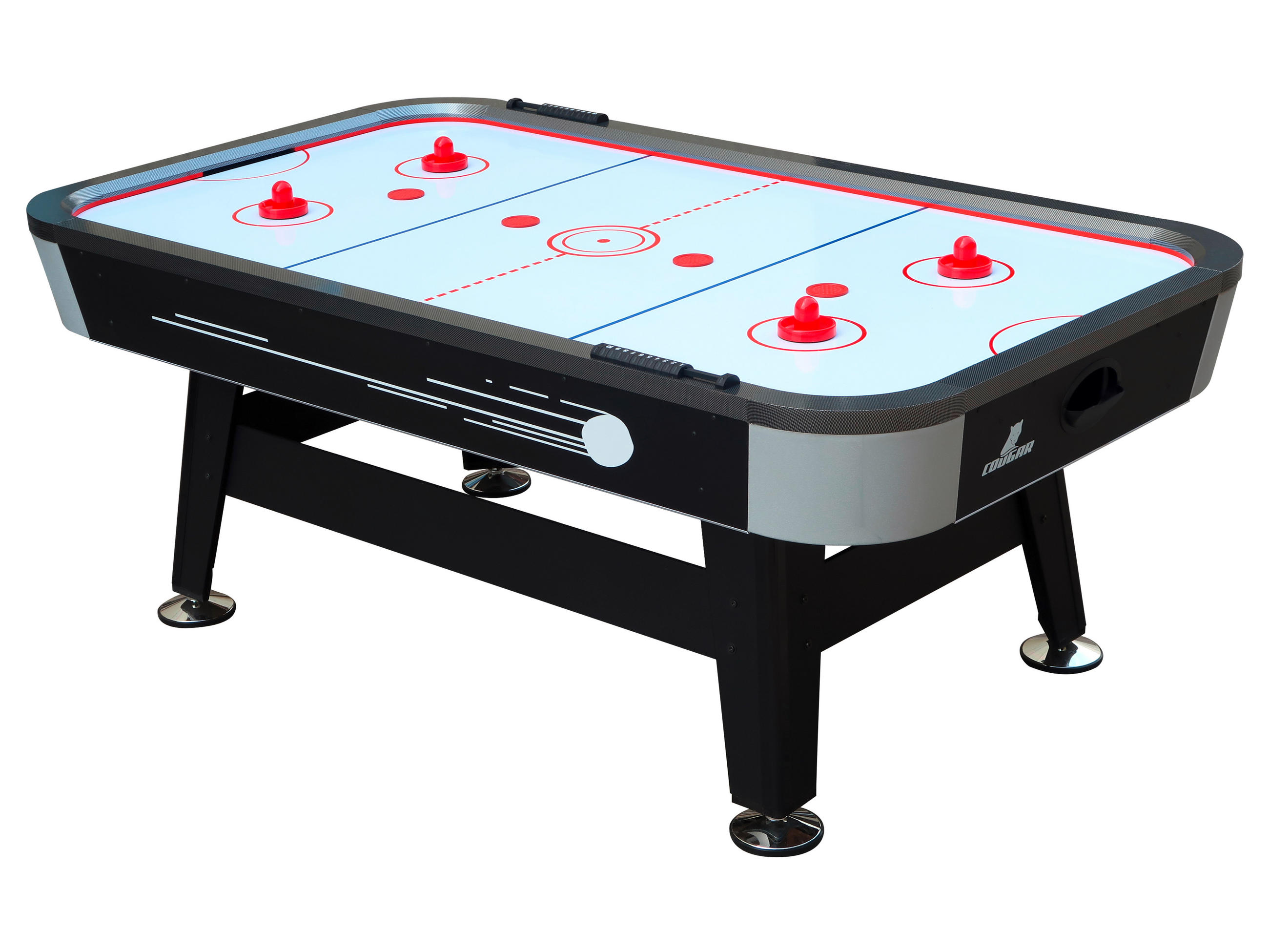 AIRHOCKEYTISCH SUPER SCOOP - Schwarz, Basics, Holz (122/81/213cm)