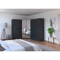 ECKKLEIDERSCHRANK 208/197/253 cm  - Chromfarben/Grau, MODERN, Holzwerkstoff (208/197/253cm) - Rauch Möbel