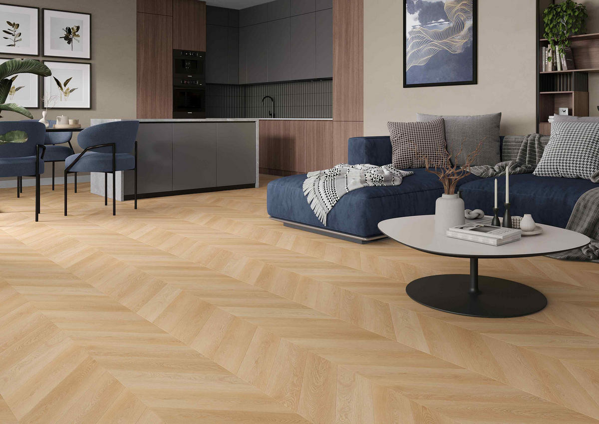 VINYLBODEN Chevron Hartford  per  m² - Design, Kunststoff (60/12/0,45cm) - Venda