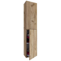 HOCHSCHRANK 32,6/150/21,7 cm  - Honigeiche/Eichefarben, MODERN, Holzwerkstoff (32,6/150/21,7cm) - MID.YOU