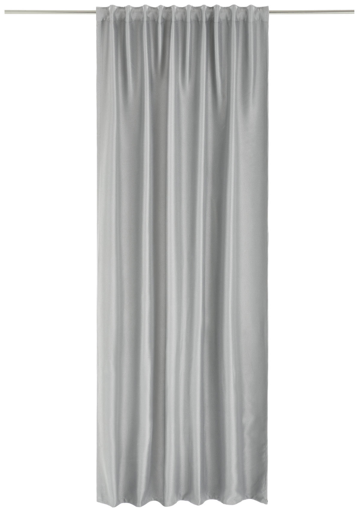 HOTOVÝ ZÁVĚS, 140/245 cm - barvy stříbra, Konvenční, textil (140/245cm) - Dieter Knoll