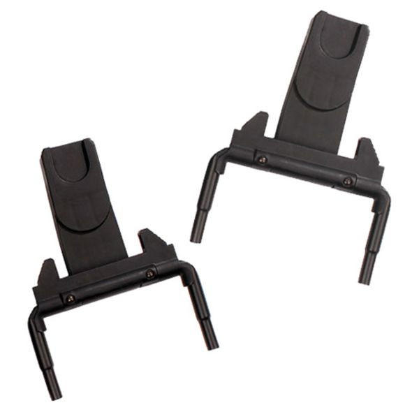 Kinderwagen Autositzadapter F4, F4 Air, S4  - Schwarz, Basics, Kunststoff/Metall (24/20/12cm) - Gesslein