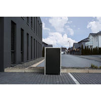 MÜLLTONNENBOX - Schwarz, Basics, Metall (69,7/115,2/80,7cm)