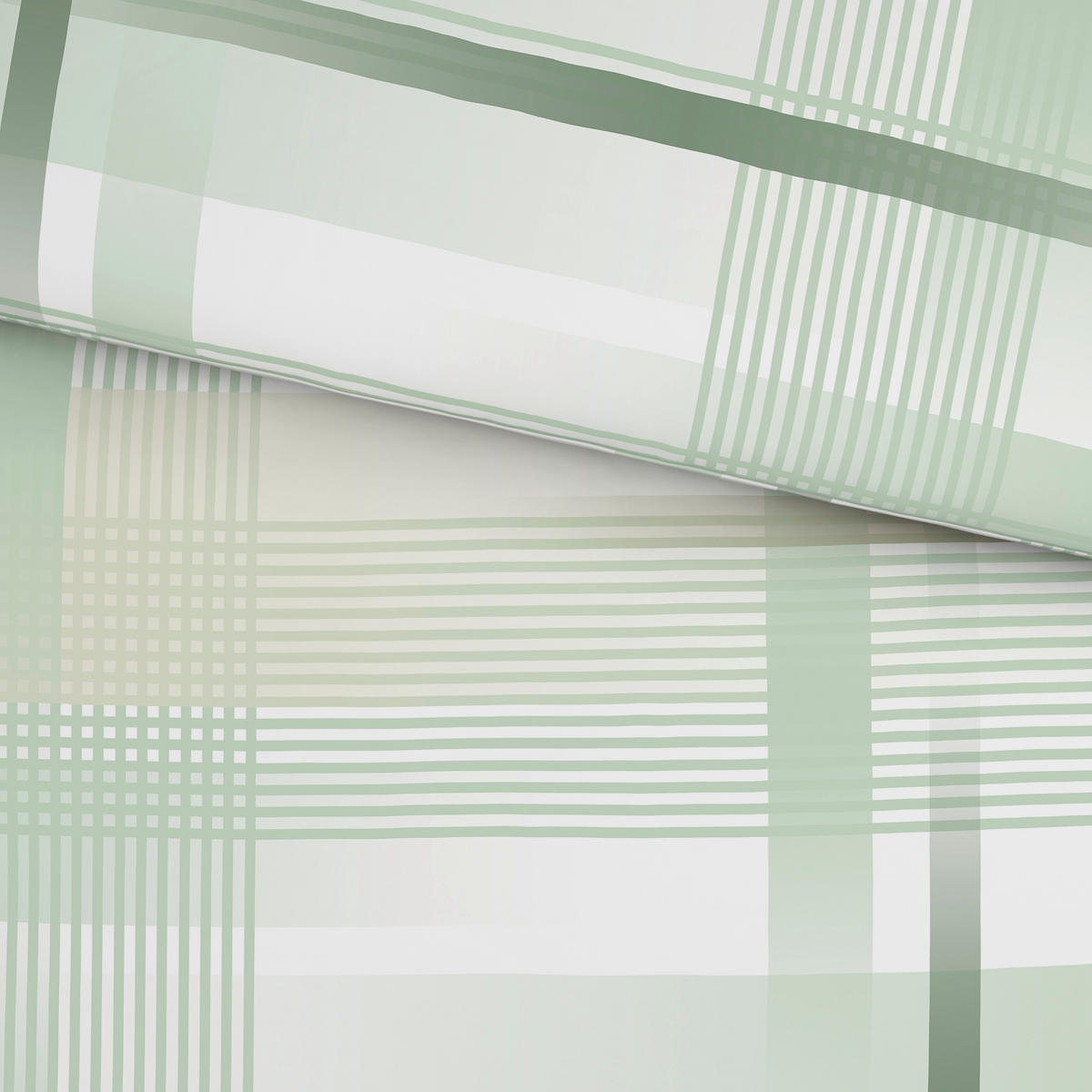 BETTWÄSCHE Flanell 155/220 cm  - Grün, Textil (155/220cm) - Novel