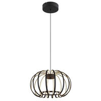 LED-HÄNGELEUCHTE 40/120 cm    - Weiss/Schwarz, Design, Kunststoff/Metall (40/120cm) - Globo