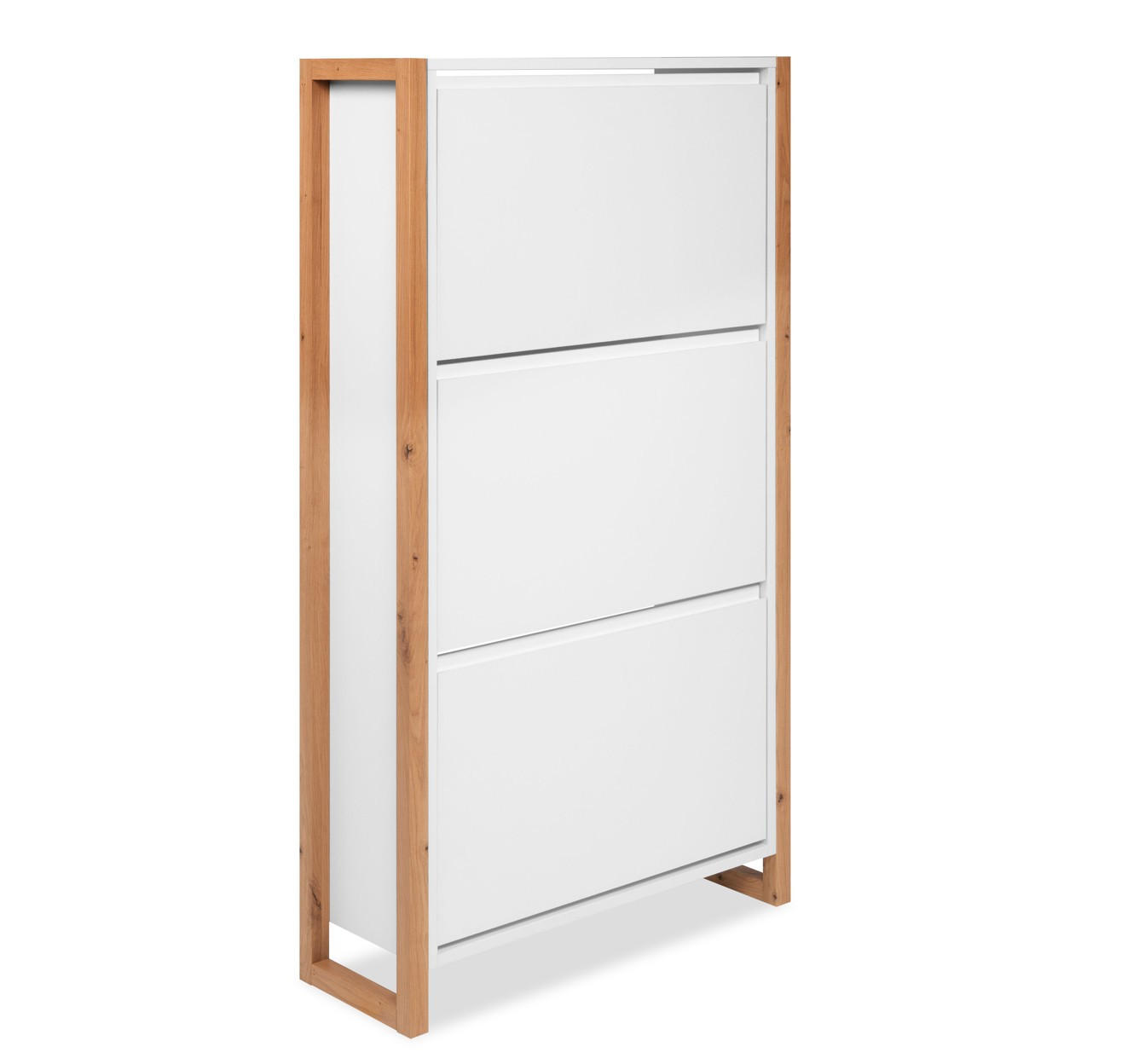 SCHUHKIPPER  in 70/125/25 cm  - Eiche Artisan/Weiß, Design, Holzwerkstoff (70/125/25cm) - MID.YOU