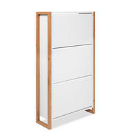 SCHUHKIPPER - Eiche Artisan/Weiß, Design, Holzwerkstoff (70/125/25cm) - MID.YOU