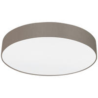 DECKENLEUCHTE PASTERI 57/15 cm   - Taupe/Weiß, Basics, Textil/Metall (57/15cm) - Eglo