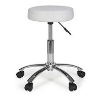 VRTLJIVI STOLČEK tekstil bela  - bela/barve aluminija, Konvencionalno, tekstil (55/60/55cm) - MID.YOU