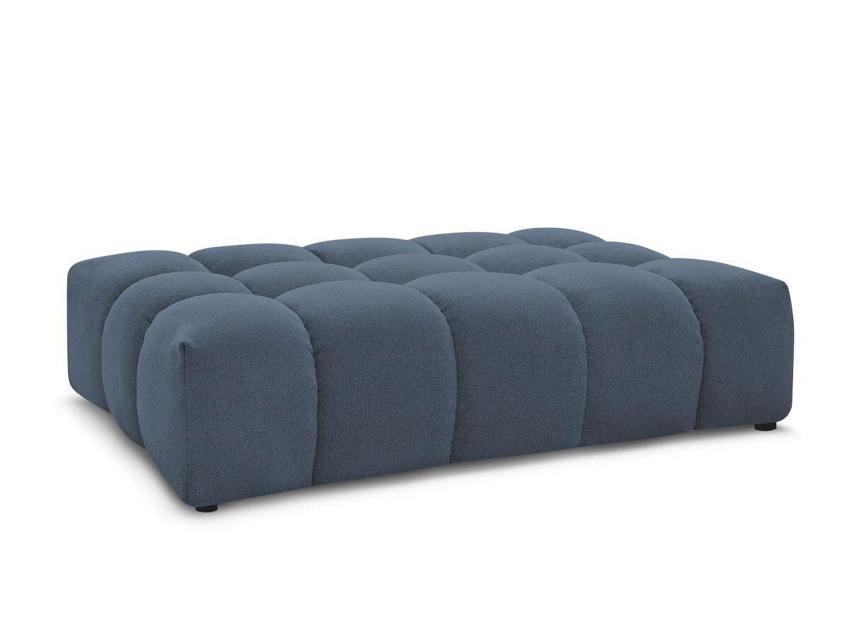 HOCKER EVEREST Flachgewebe Dunkelblau  - Schwarz/Dunkelblau, MODERN, Kunststoff/Textil (166/100/40cm)